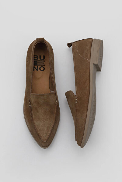 BUENO حذاء طابا سويد نسائي مسطح 01wn0128