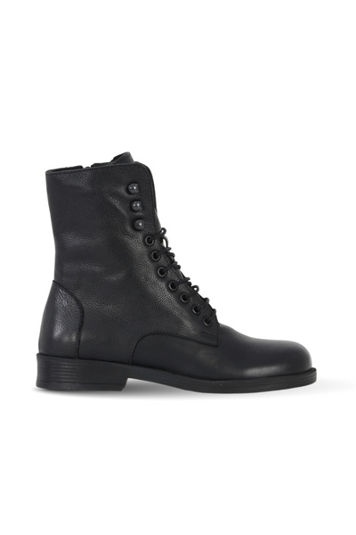 Bueno Shoes حذاء مسطح نسائي من الجلد باللون الأسود 01wf2004