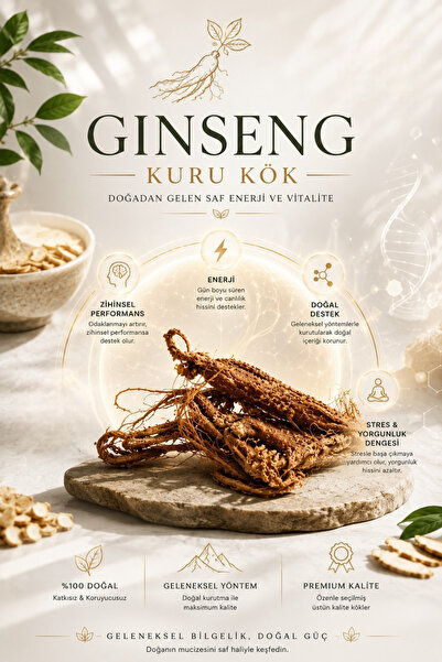 Aktarzane Kırmızı Ginseng Kökü 20gr