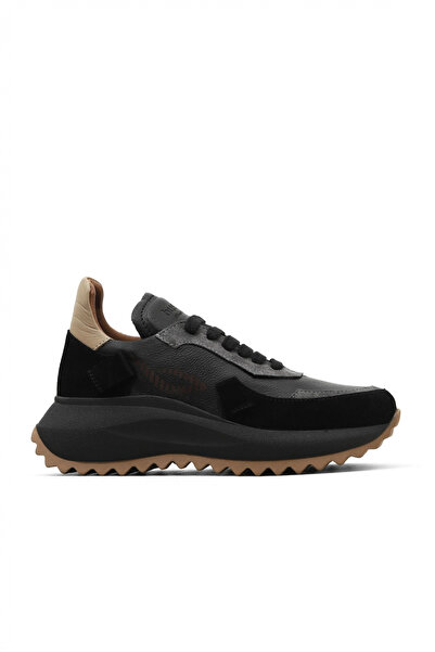 Bueno Shoes Pantofi sport de damă din piele multi neagră 01we5000