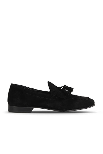 Bueno Shoes Black Suede Men's Casual Shoes 10Ma229556