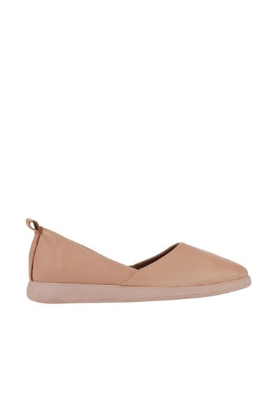 Bueno Shoes Powder Pink Light Leather Women's Flat Ballet Flats 01wy1507