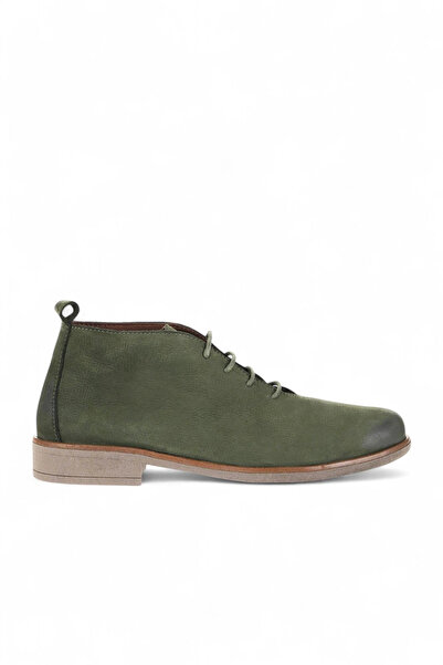 Bueno Shoes Khaki Nubuck Women's Flat Boots 01Wd3805