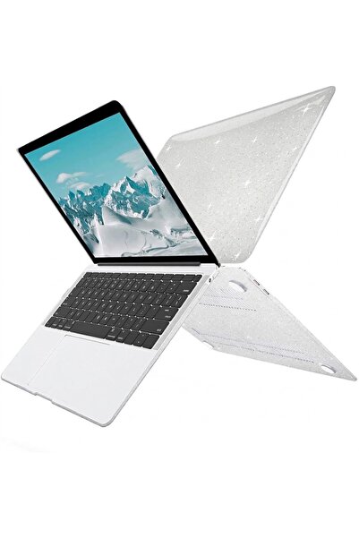 Techmaster غطاء حماية شفاف لامع متوافق مع ماك بوك نيو 13 بوصة A3404