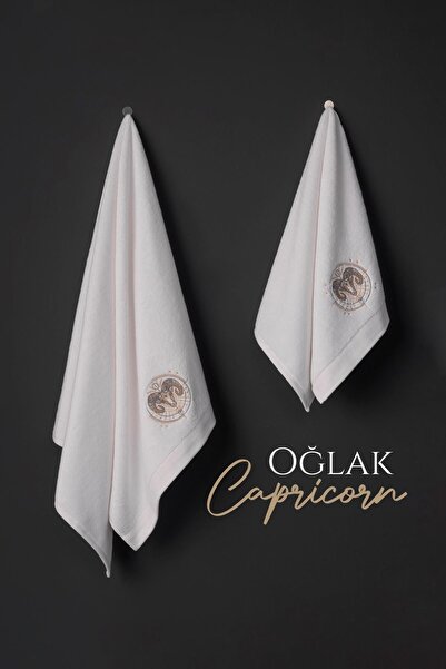 VAROL Luxury Microcotton Zodiac Embroidered Towel Set – Soft & Durable