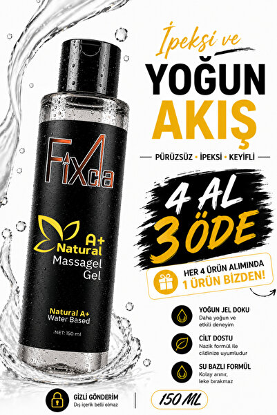FixCla Natural A+ Kayganlaştırıcı Jel 150 ml – Su Bazlı, Yeni Nesil Formül, A...