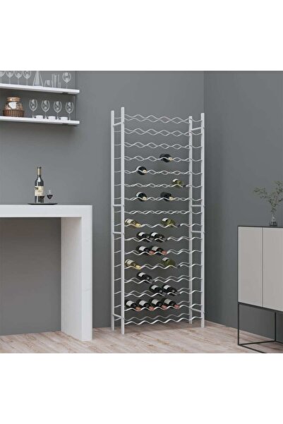 Concept Suport sticle de vin pentru 96 sticle,alb, metal