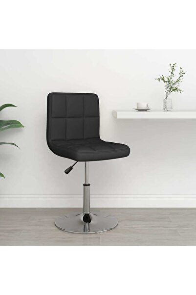 Concept Scaun de bar, negru, piele ecologică