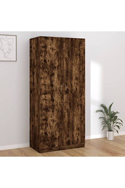 Concept Șifonier, stejar fumuriu, 90x52x200 cm, lemn prelucrat