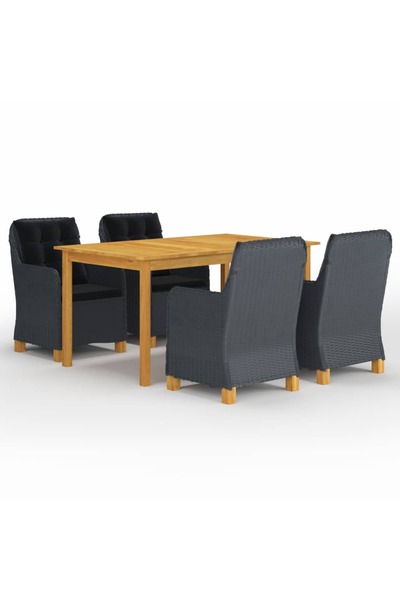 Concept Set mobilier de grădină, 5 piese, gri închis