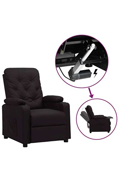 Concept Scaun rabatabil cu ridicare,negru,piele ecologică