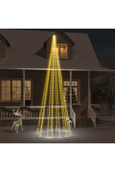 Concept Christmas tree on pole, 732 LEDs, warm white, 500 cm