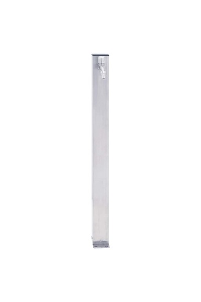Concept Coloană de apă de grădină, 100 cm, oțel inoxidabil, pătrat