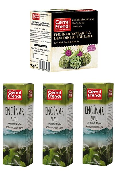 Cemilefendi Enginar Çayı Ve 3 Enginar Suyu Bitkisel Paket