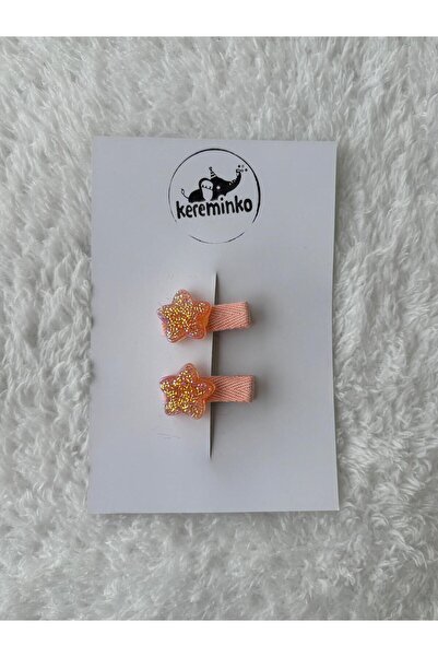 Kereminko Bebek Baby Girl & Child Glitter Star Hairpin Set