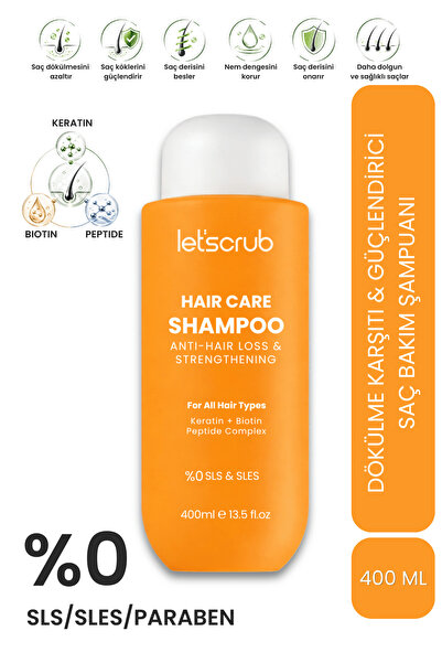 LET'SCRUB Anti-Hair Loss and Strengthening Hair Care Shampoo 400 ml |   Suita...