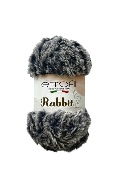 Etrofil Rabbit Knitting Yarn Charcoal Gray 100% Polyester 100g 65m (70907)
