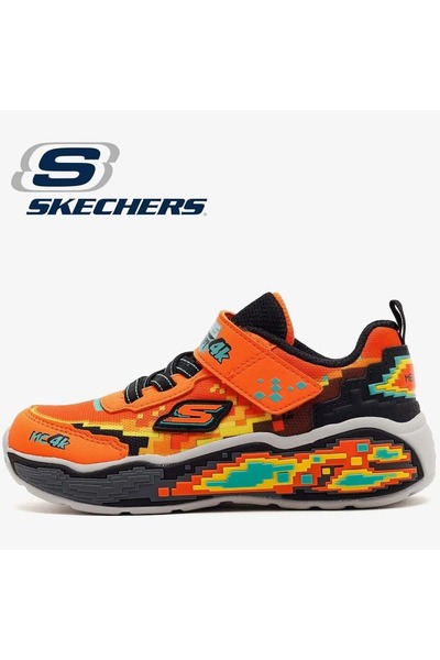 SKECHERS Megacraft 4K Mega Scene 402162N Ortopedik Çocuk Spor Ayakkabı TURUNCU