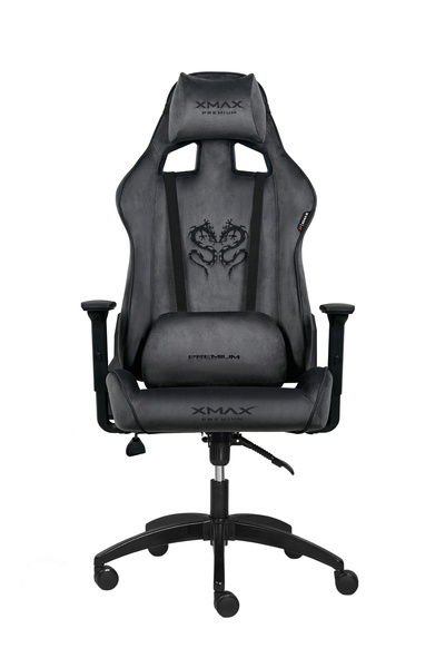 XMAX / Rio Plus Balerion Koyu Antrasit Kadife Terletmez Kumaş Gaming Oyuncu K...