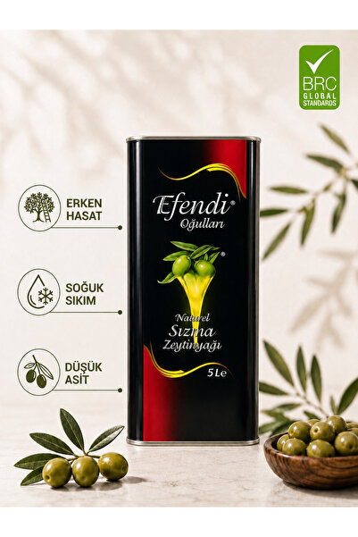 Efendioğulları Naturel Sızma Zeytinyağı 5 Lt