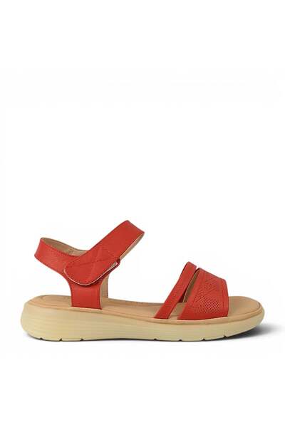FORMAZIONE Sandale casual, femei, FORMAZIONE, 33192 roșu, piele 38