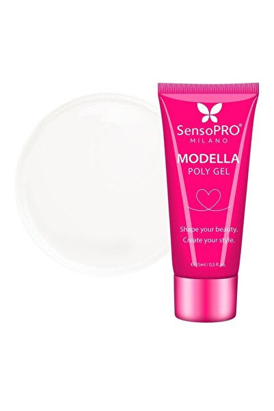 SensoPRO Milano Polygel MODELLA - Transparent cristalin, 15ml