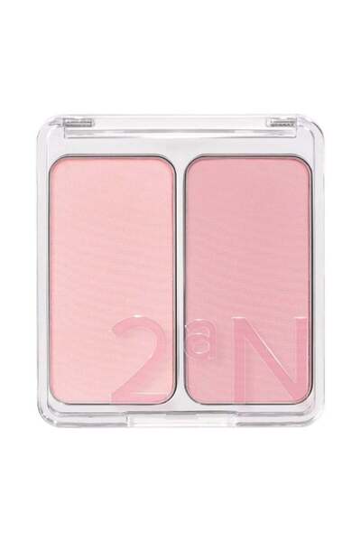 2aN Dual Cheek | Doğal ve Canlı Görünüm Sağlayan İkili Toz Allık | 06 Pink Petal