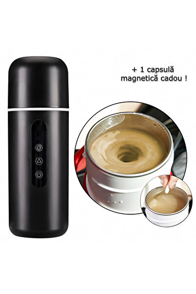 HYDER Cana Incalzire +1 capsula cadou, max 100°C, Autoamestecare, Capsula Mag...