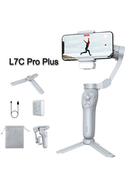 HYDER Gimbal Profesional cu Stabilizare pe 3 Axe si AI Face Tracking, Control...