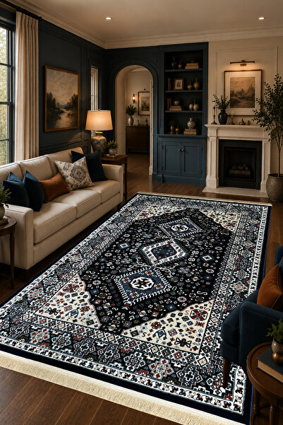 ünalcarpet 4m2 - 6m2 Modern Kalın Sık Dokuma Salon Ve Oturma Odası Halısı Yum...