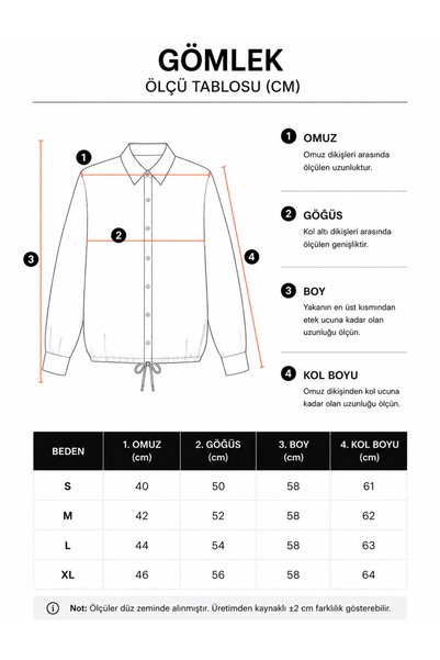Generic Brand Cherry Detailed Comfortable Fit Long Sleeve Lace-Up Women's Shirt