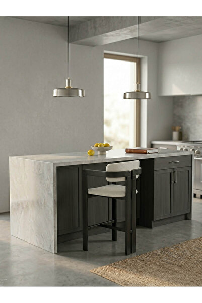 KleinHaus Furniture Münih Ahşap Bar Sandalyesi, Tamamen Ahşap, (Kişiselleştir...