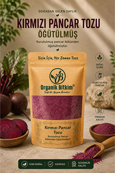 OB Organik Bitkim Kırmızı Pancar Tozu (Öğütülmüş) 100 gr