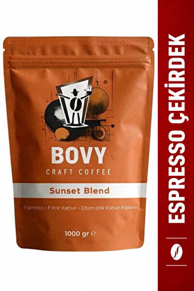 Bovy Craft Coffee Sunset Blend %100 Arabica Espresso Çekirdek Kahve 1 kg - Pr...