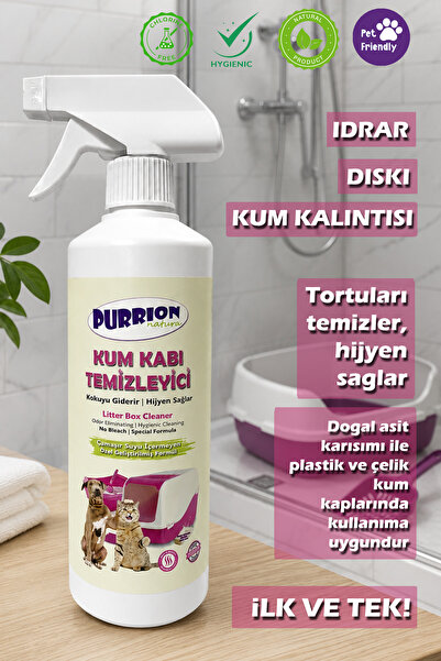 Purrion Natura Kedi ve Köpek Kum Kabı Temizleyici Koku Giderici Çamaşır Suyu ...