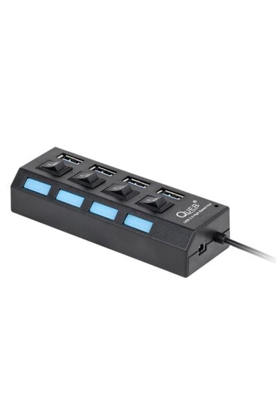 Quer Διανομέας USB 3.0 PRO, 4 θύρες, μαύρο