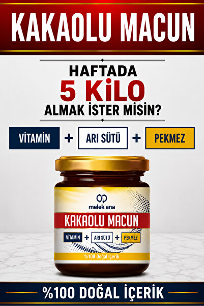 Melek Ana İştah açıcı arı sütü Bal vitamin kakao vitamin Kakaolu Macun 240 Gr...
