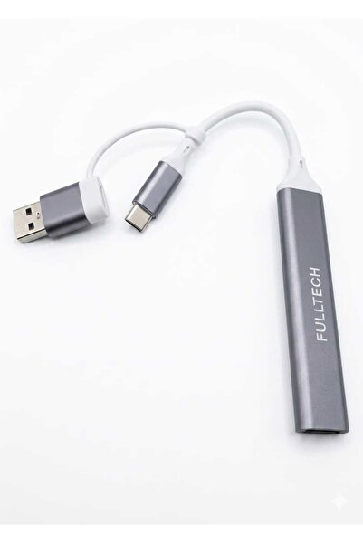 Greathings FULLTECH FH-6 ( 4İN1 ) USB PORTLU ÇOĞALTICI ( USB TO TYPC-E ) ( 4 ...