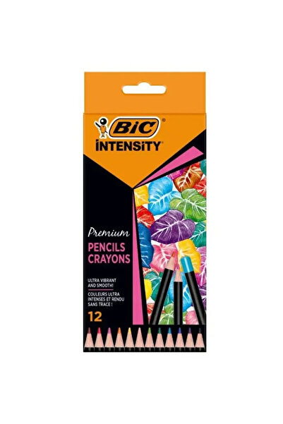 Bic Creioane colorate din lemn Intensity Premium 3,3 mm, 12 buc.