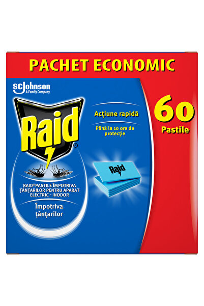 Raid tablete anti-țânțari, 60 buc.