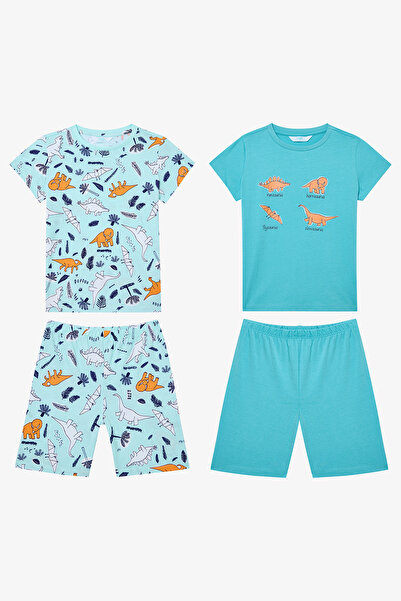 Penti Erkek Çocuk Sleepysaurus Pamuklu 2li Çok Renkli Pijama Takımı