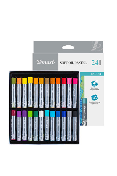 DMAST PROFESSIONAL OIL PASTEL PENCILS 24 COLORS BY PEBEO