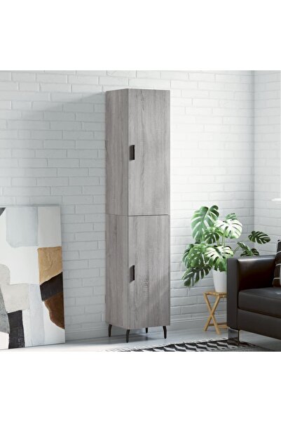 Concept Dulap înalt, gri sonoma, 34,5x34x180 cm, lemn prelucrat