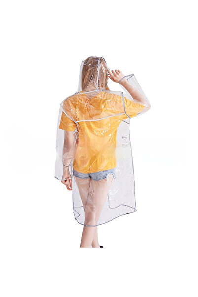 Arabest Unisex Eva Fabric Water Windproof Raincoat,Clear Reusable Rain Resist...