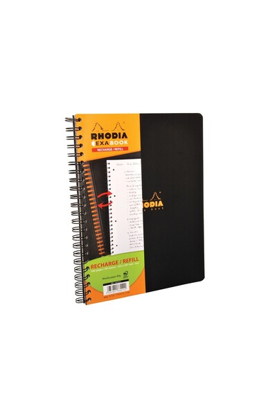 Rhodia Refill Exabook A4+ spiral notebook 80 sheets mathematics