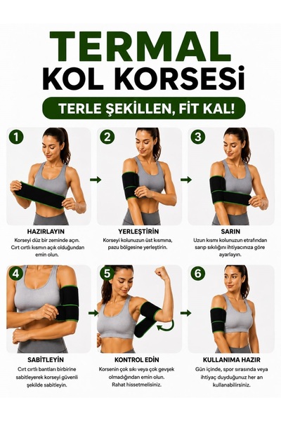 For You Gold Termal Kol Korsesi Sıkılaştıcı Inceltici Toparlayıcı Korse