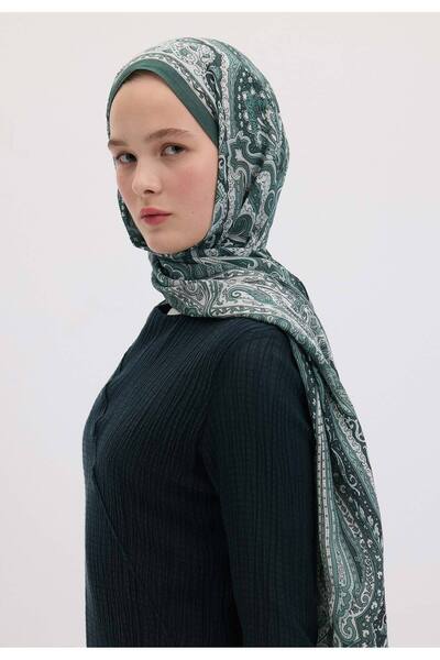 Freshscarfs Σάλι με έθνικ φλοράλ σχέδιο Sea Foam