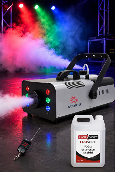 Quenlite Ql-2000rgb-lk Sis Makinası 2000 Watt Led Işıklı Uzaktan Kumandalı (5...