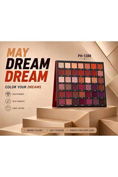 MAYDREAM ظل عيون باليت 42 لون PH-1288 دفتر الألوان العميقة والدافئة