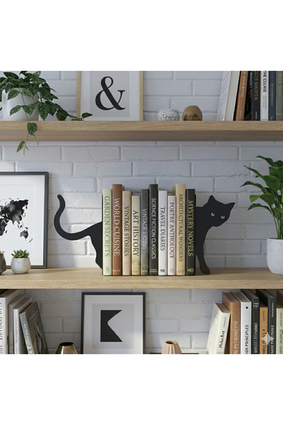 Arteka Design Kedi Temalı Kitap Tutucu, Kitap Desteği